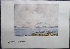 20150509005 WILLIAM GEORGE LEWIS - CLOUDS OVER ESTUARY BARMOUTH 200 vert